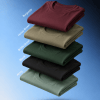 Combo Pack of (5) Men's Premium Round Neck T-Shirts Burgundy, Honey Brown, Bottle Green, Black, Army Green