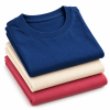 Combo Pack of (3) Men's Premium Plain Round Neck T-Shirts Navy Blue, Cream, Rose Pink